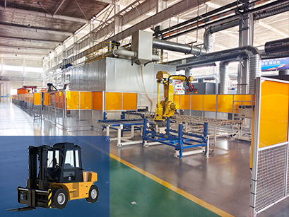 叉車槽鋼焊接生產線