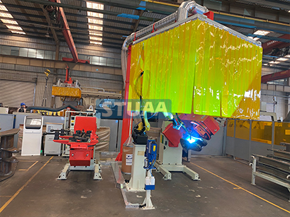 裝載機搖臂座粱、搖臂機器人焊接工作站