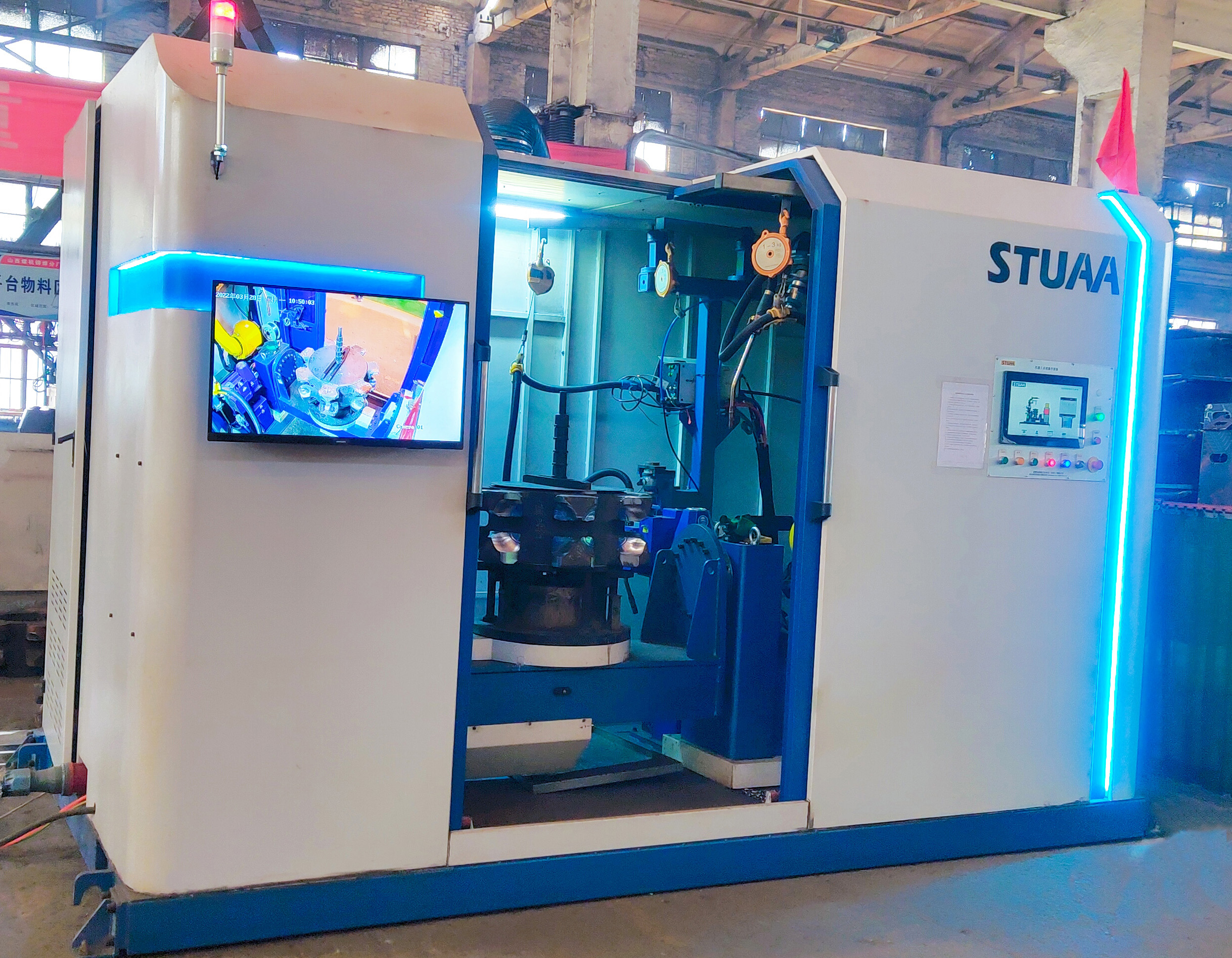 鏈輪堆焊-機器人焊接系統